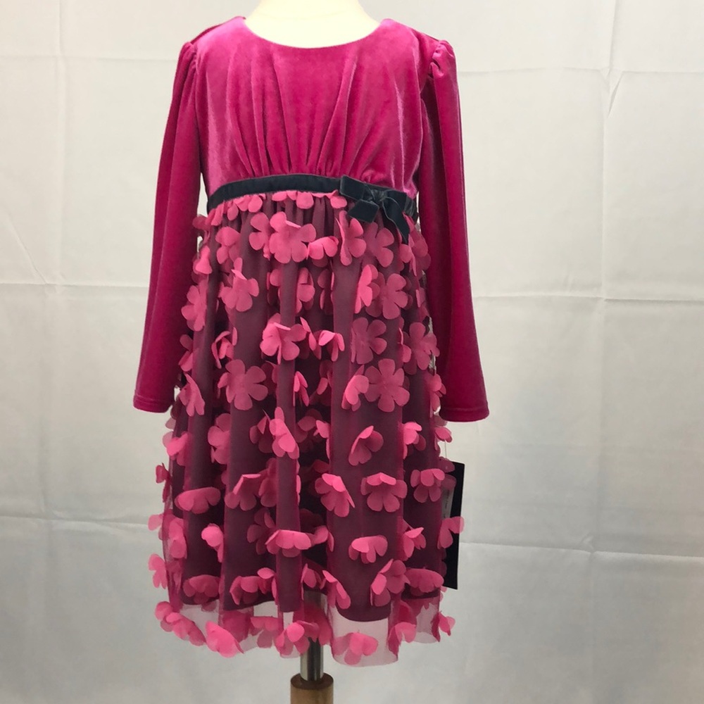 Isabella and Chloe Beautiful dress with flowers.